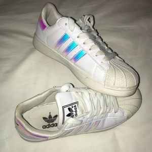 Hooographic adidas superstar shoes